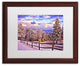 Lois Bryan 'On Top of Old Blue Knob' Art, Wood Frame, White Matte, 20"x16"