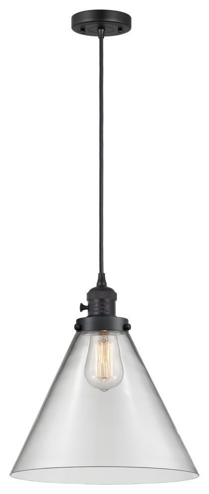 INNOVATIONS 201CSW-BK-G42-L 1-Light Mini Pendant Matte Black
