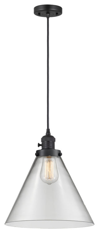 INNOVATIONS 201CSW-BK-G42-L 1-Light Mini Pendant Matte Black