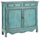Stein World Claridon Cabinet, Hand Painted Blue