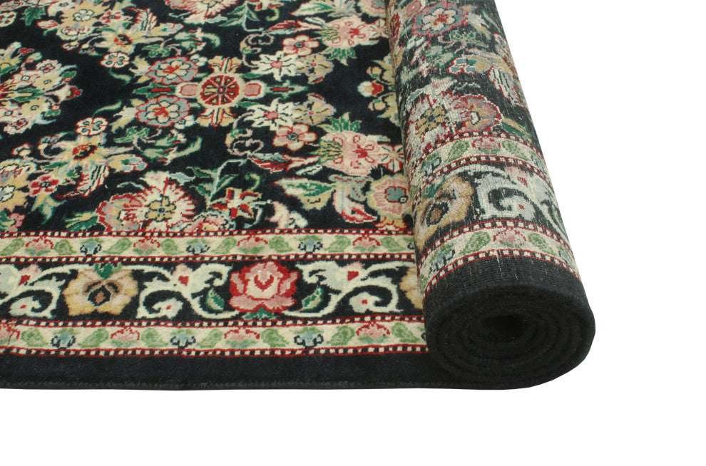 Pak-Persian Eloy Black/Ivory Runner, 2'4x7'10