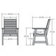 Glennville Dining Arm Chair, Nantucket Blue