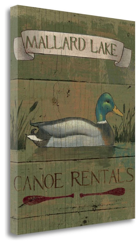 "Lodge Signs IV" By James Wiens, Giclee Print on Gallery Wrap Canvas
