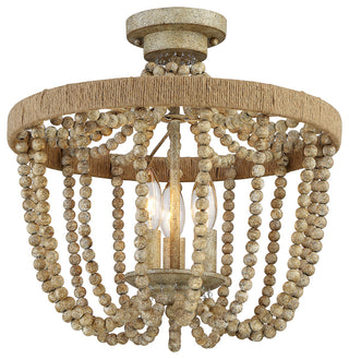 3-Light Semi-Flush Mount