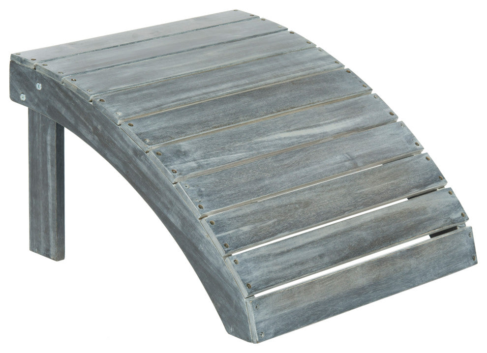 Safavieh Mopani Outdoor Ottoman, Ash Gray