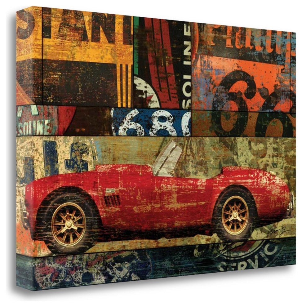 "Cruisin On 66 II" By Eric Yang, Giclee Print on Gallery Wrap Canvas