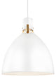 Generation Lighting 1-Light LED Pendant, Flat White