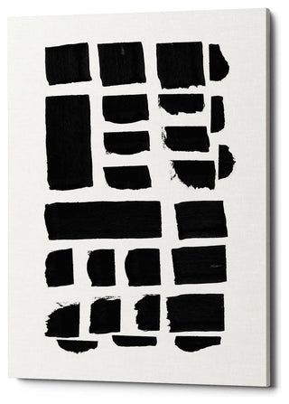 Epic Graffiti "Black and White Pattern II" by Linda Woods Giclee Canvas, 40"x60"