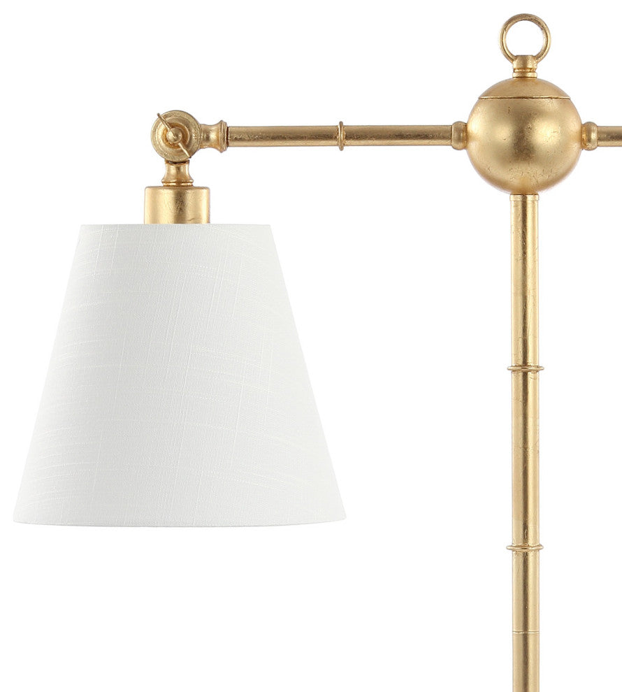 Ruth 2-Light Contemporary Farmhouse Adjustable Metal Library LED Table Lamp