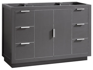 Avanity Austen 48" Vanity Only, Twilight Gray With Brushed Silver Hardware