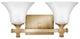 Hinkley Abbie Two Light Vanity, Brushed Caramel