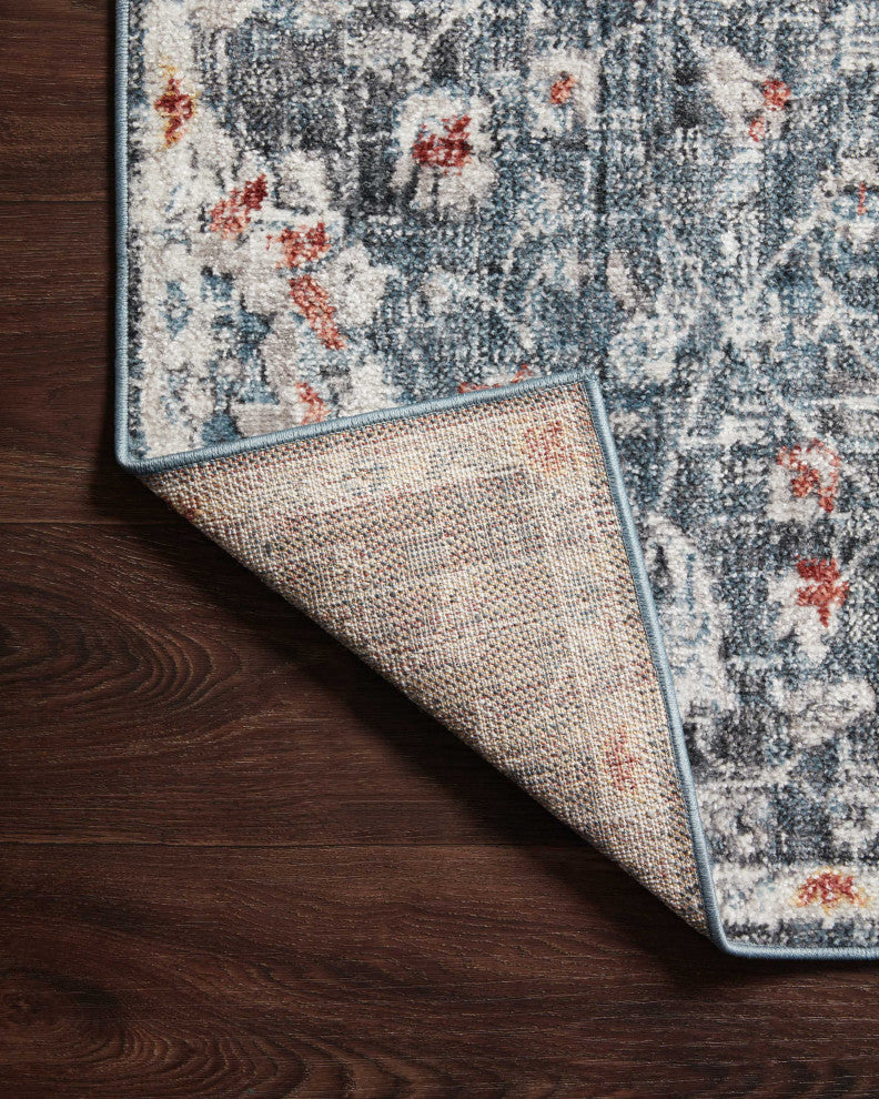 Loloi II Cassandra Blue / Rust 2'-6" X 7'-9" Area Rug