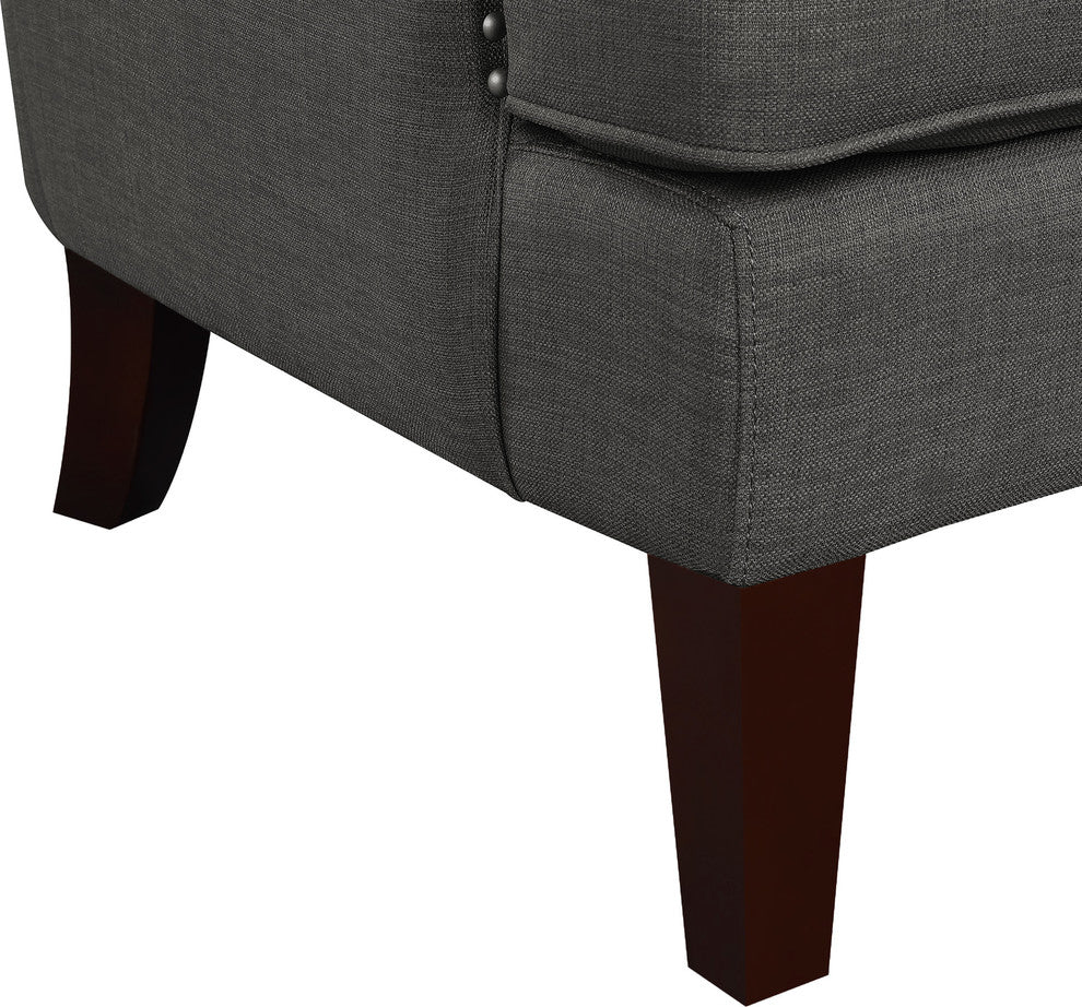 Picket House Furnishings Avery Accent Arm Chair, Charcoal