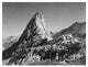 "Fin Dome, Kings River Canyon, 1936" Paper Art, 18"x14"