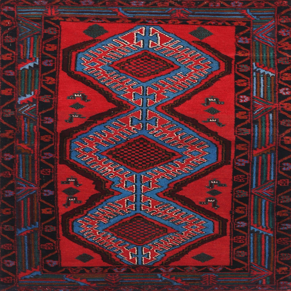 Ahgly Company Indoor Square Traditional Area Rugs, 4' Square