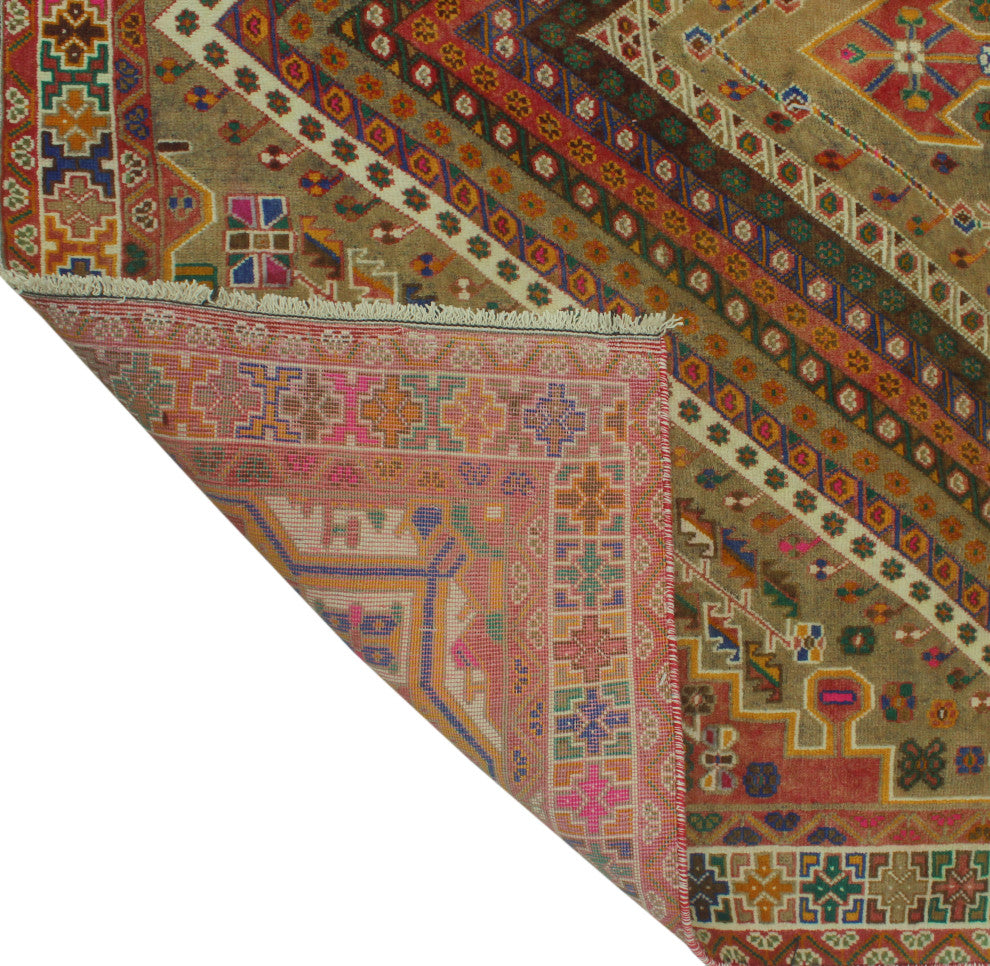 Fine Vintage Distressed Natalia Rust Rug