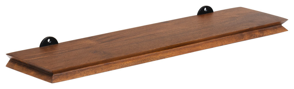 Hamish Wall Mounted Shelves, Walnut, 24"