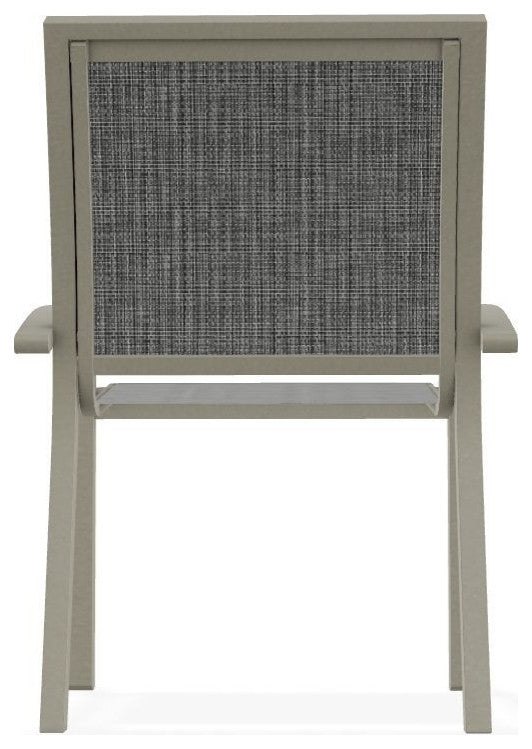 Kendall Sling Stackable Outdoor Dining Chair, Anchor/Storm