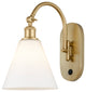 Innovations 518-1W-SG-GBC-81 1 Light 8" Sconce, Satin Gold