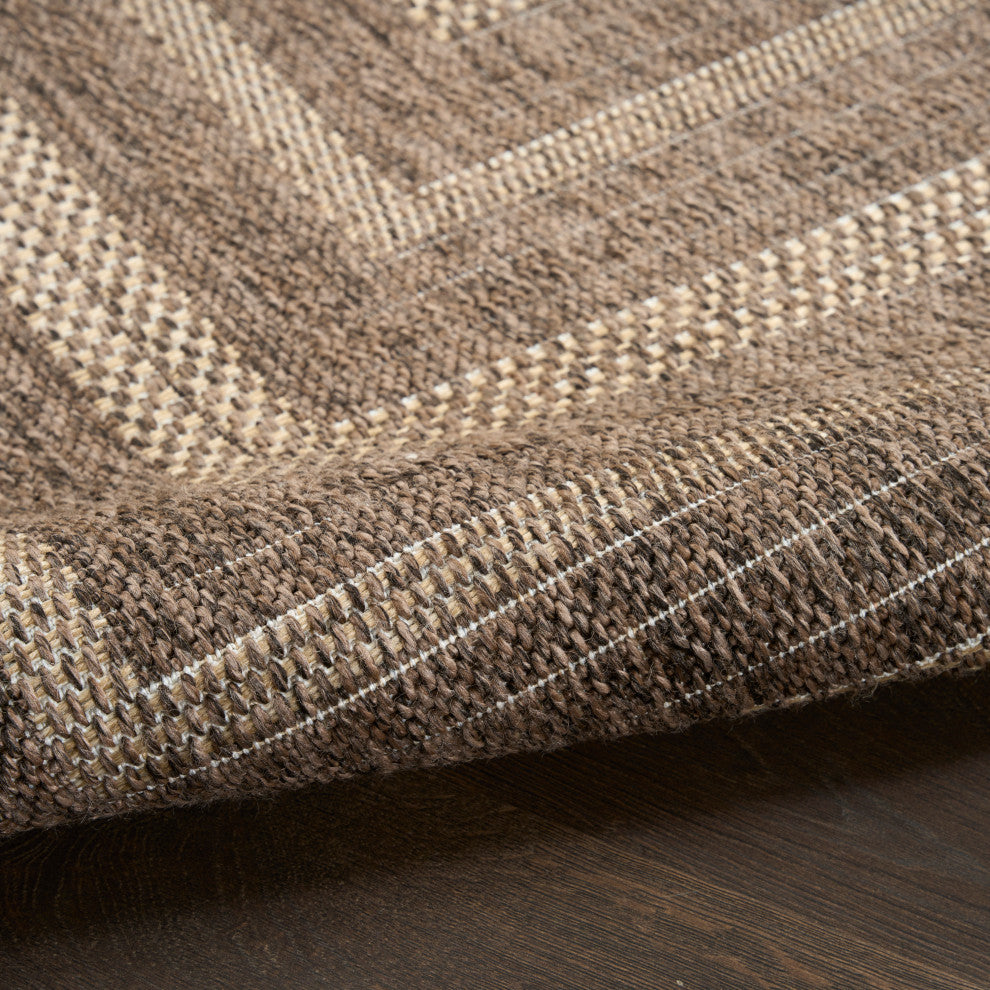Nourison Tulum 10' x 14' Brown Outdoor Rug