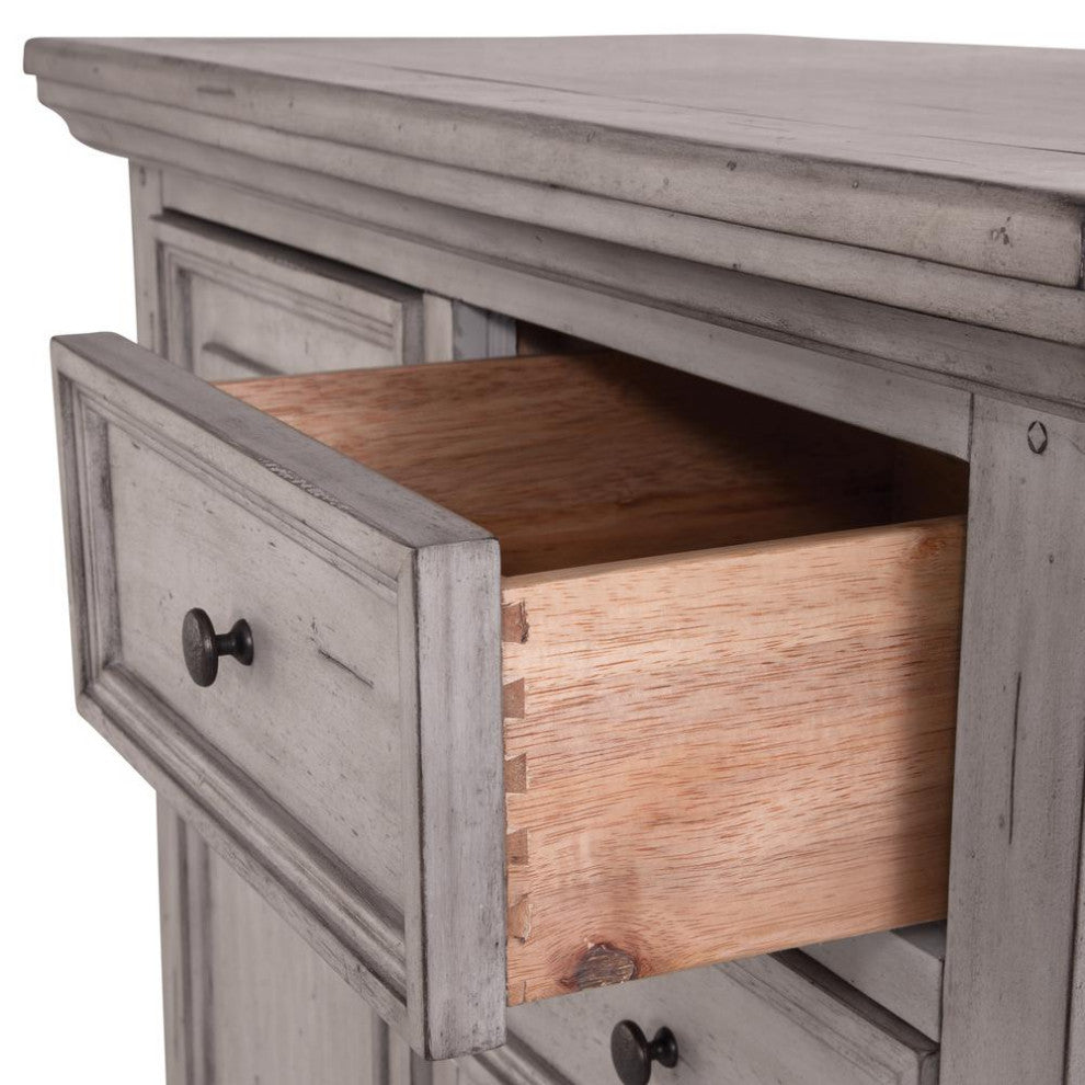 American Woodcrafters Stonebrook Chest, Antique Gray 7820-150