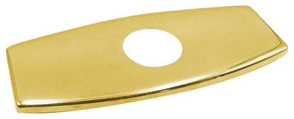 Fontana Shiny Polished Gold Rectangle Faucet Plate Escutcheon