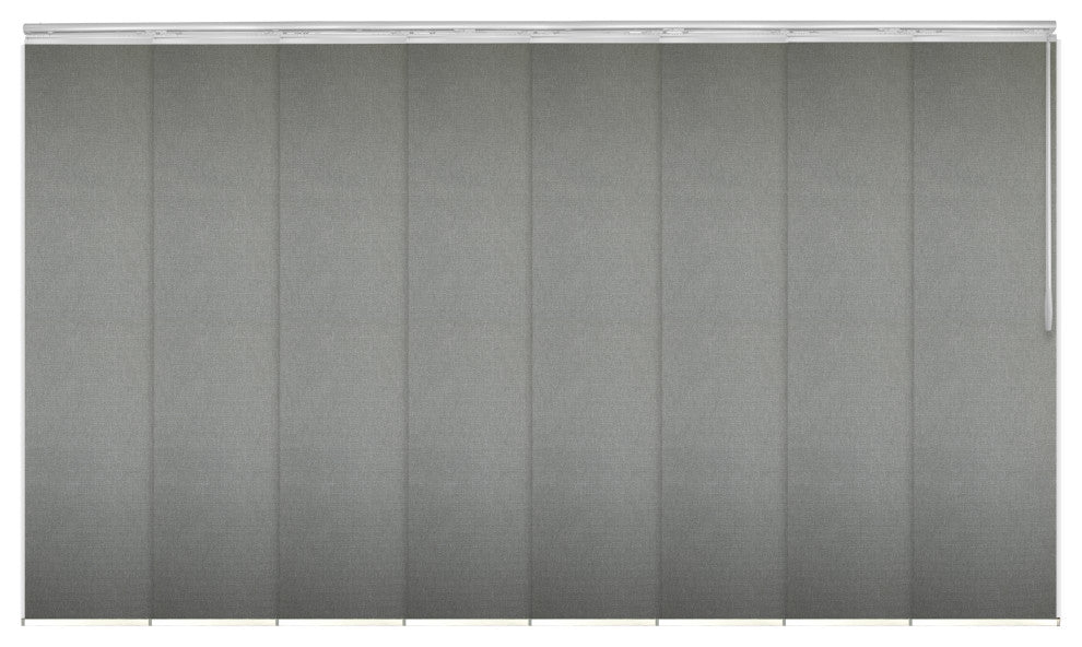 Lucienne 8-Panel Track Extendable Vertical Blinds 130-175"W