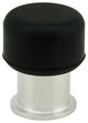 Cylindrical Shape Door Stop, Floor or Wall Mount, Satin Stainless Steel