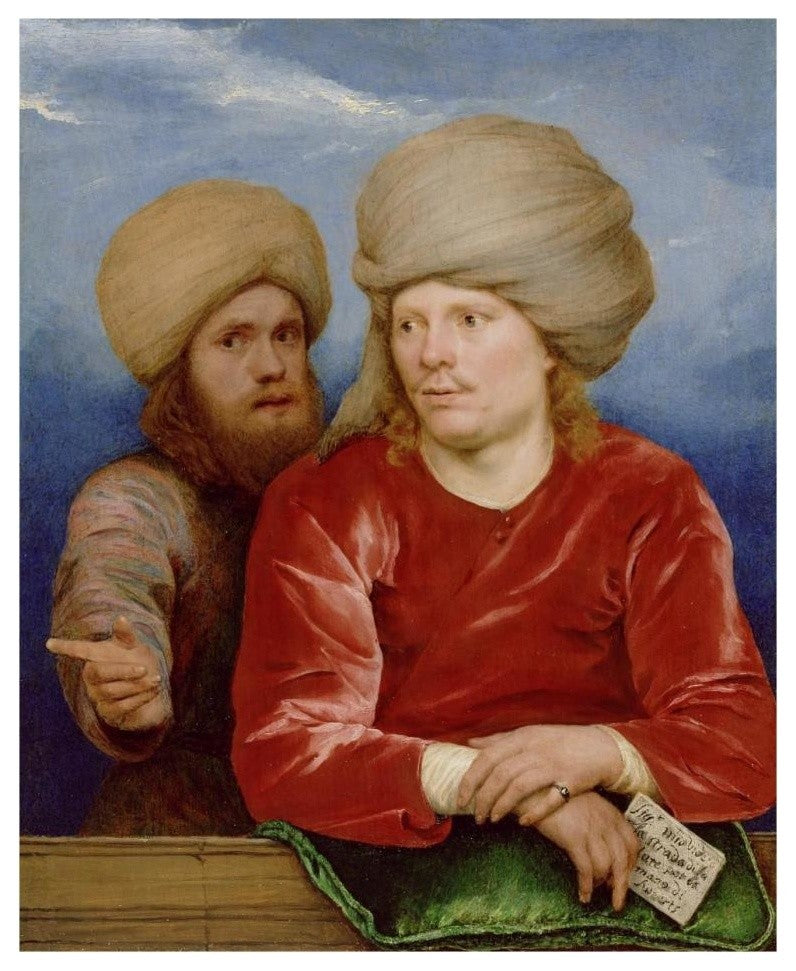 "Double Portrait" Digital Paper Print by Michael Sweerts, 24"x30"