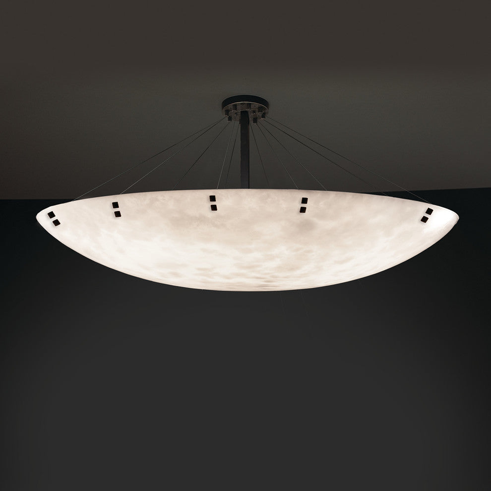 72-inch FINIALS Round Semi-Flush Bowl