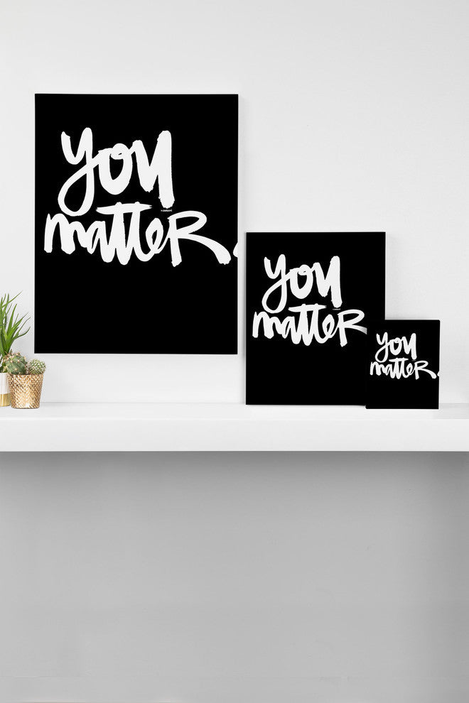 Deny Designs Kal Barteski You Matter Art Canvas
