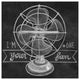 "Retro Fan Chalk" Digital Paper Print by Mary Urban, 32"x32"