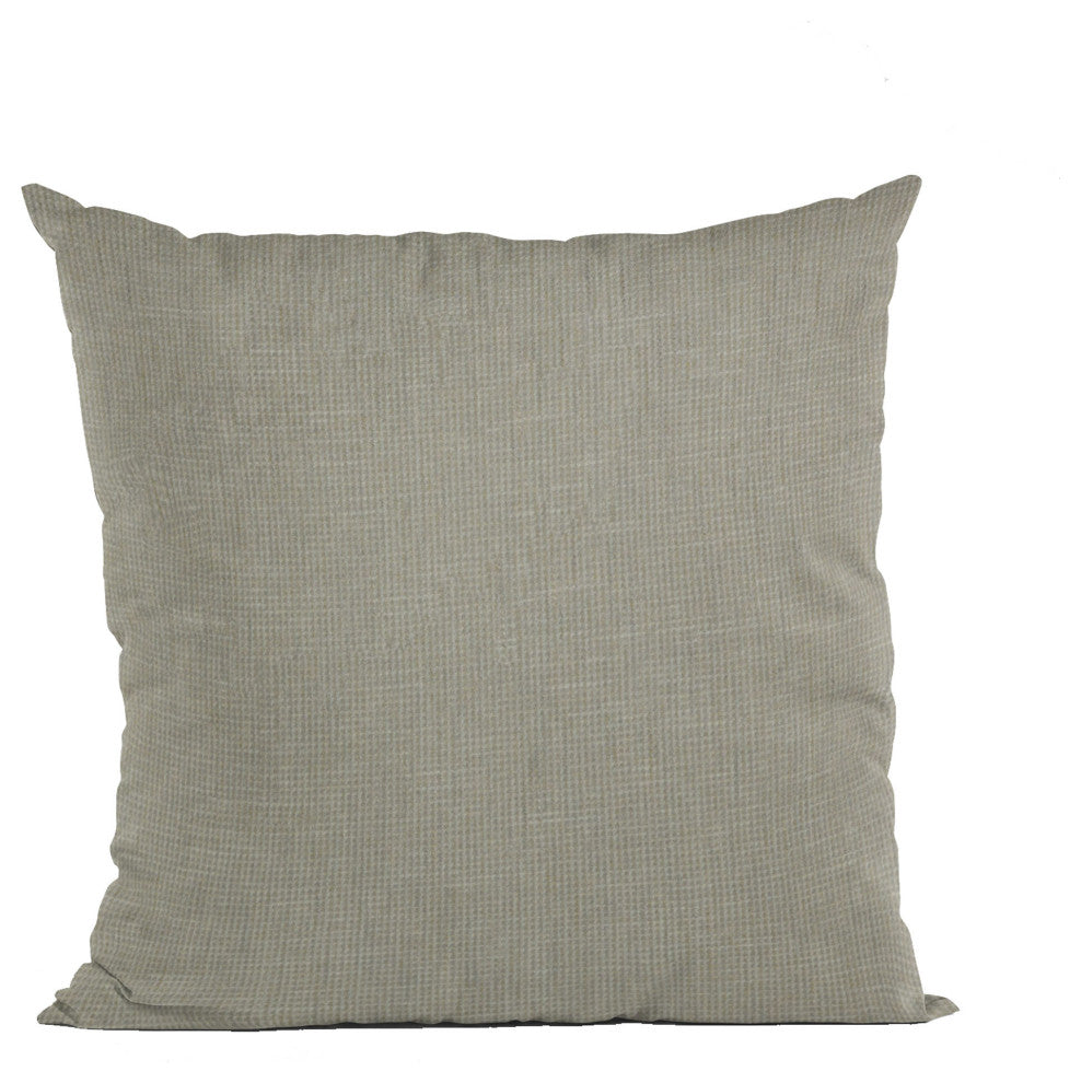 Travertine Waffle Textured Solid Luxury Throw Pillow, Double sided 22"x22"