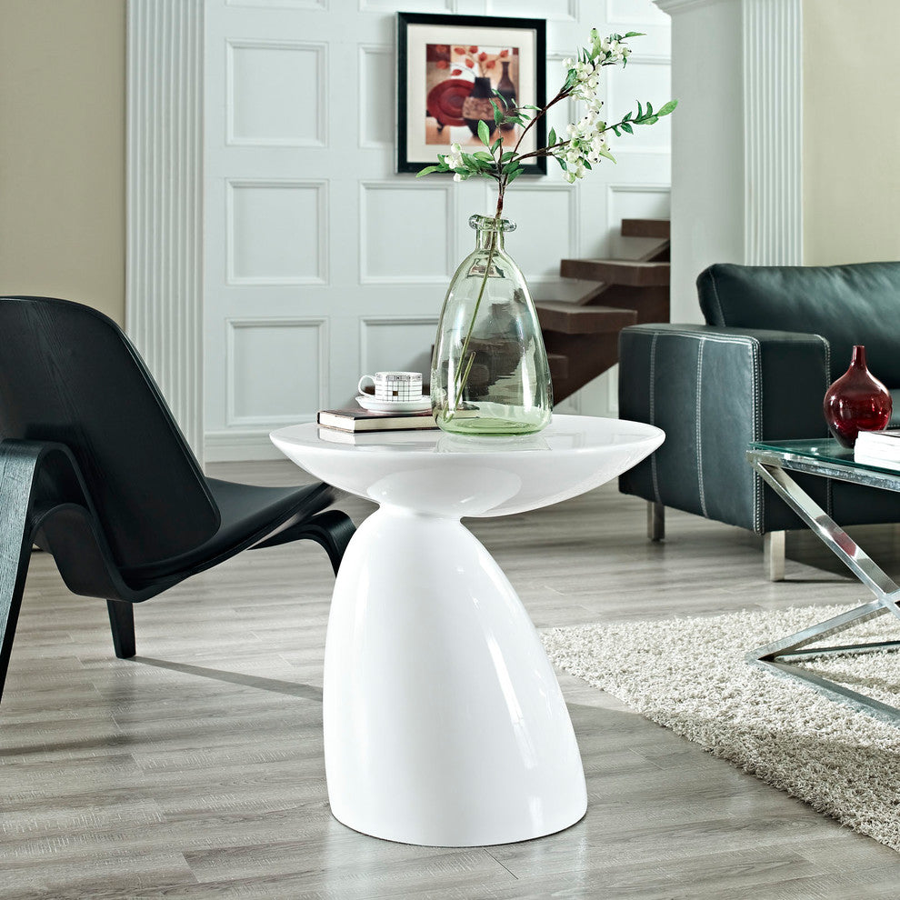 Modern White Flow Side Table