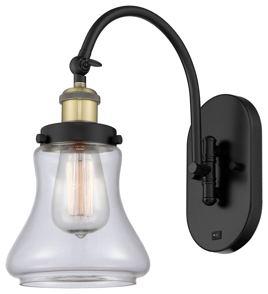 Innovations 918-1W-BAB-G192 1 Light 6.5" Sconce, Black Antique Brass