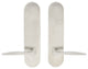Toronto Lever, Tubular Passage, Satin Stainless Steel, 2-3/4" Backset