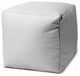 17  Cool Crisp White Solid Color Indoor Outdoor Pouf Ottoman