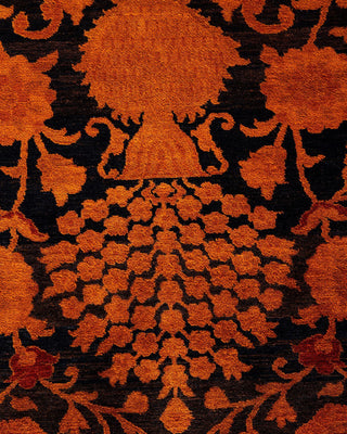 Overdyed, One-of-a-Kind Hand-Knotted Area Rug Orange, 9'2"x11'6"
