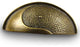 Zinc Die Cast - Cup Pull - Antique Bronze, CENT27833-3B