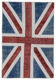 Rug N Carpet - Handmade Oriental 4' 1'' x 6' 0'' Flag Patchwork Rug