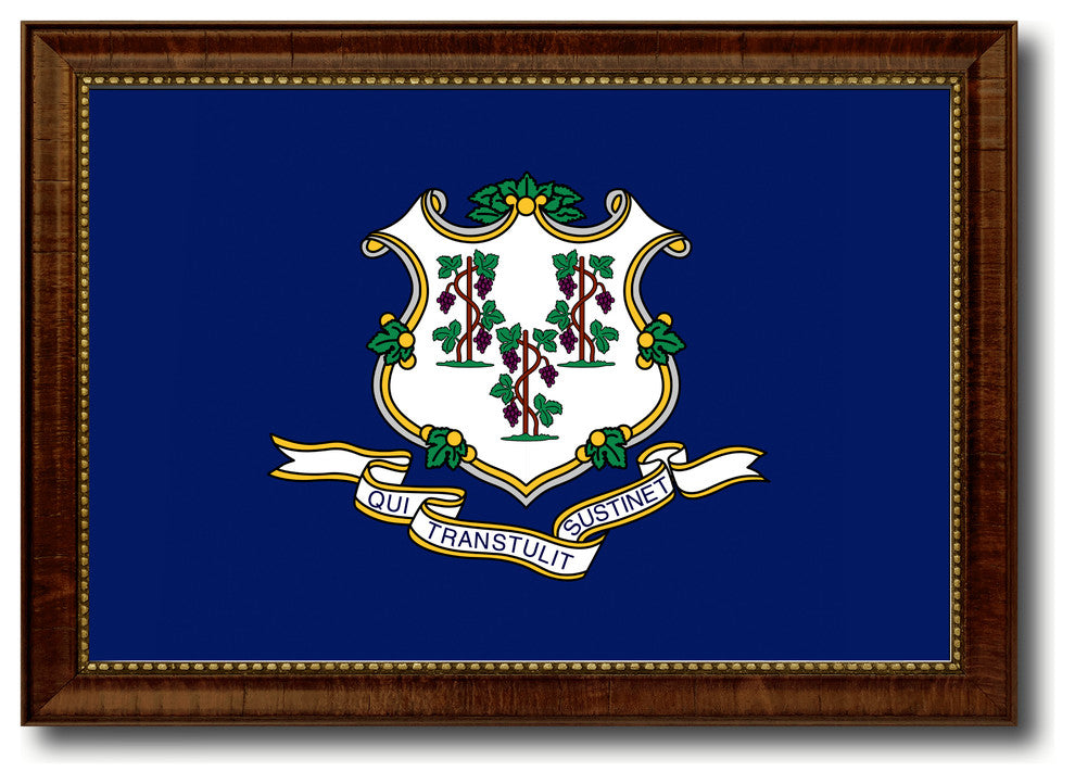 Connecticut State Flag Canvas Print, 19"x27"