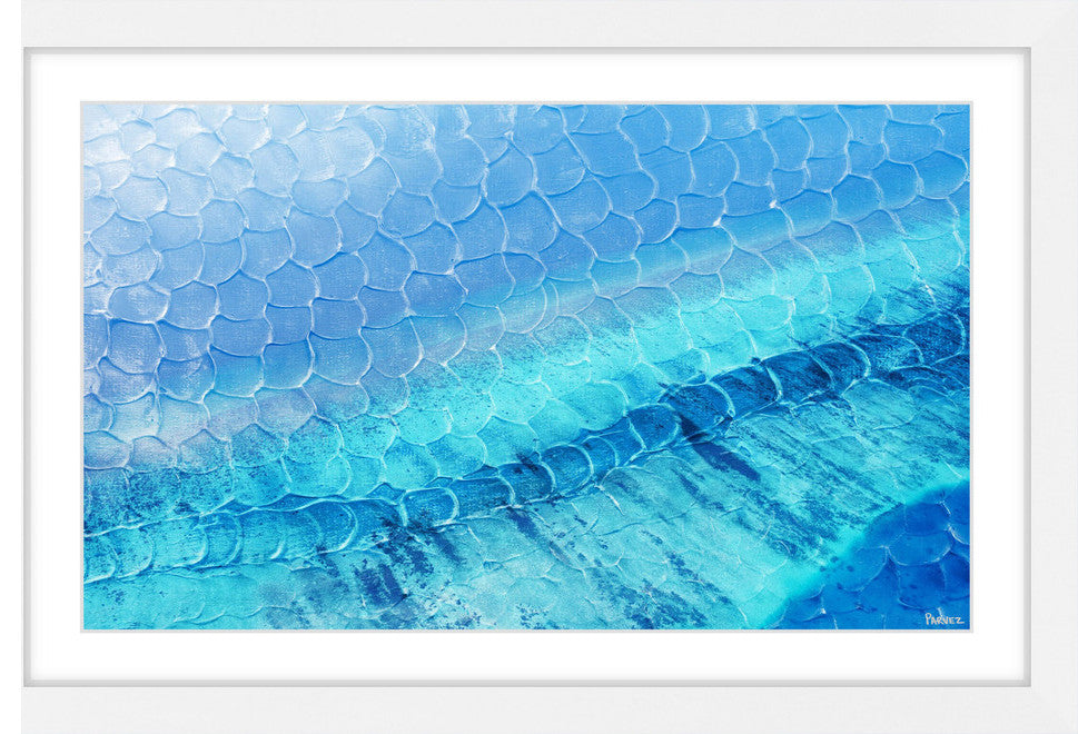 "Blue Pools" Framed Painting Print, 30"x20"