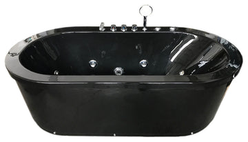 Whirlpool Freestanding Bathtub black hot tub - Cancun