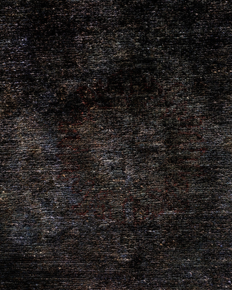 Fine Vibrance, One-of-a-Kind Hand-Knotted Area Rug Black, 6' 0" x 8' 8"