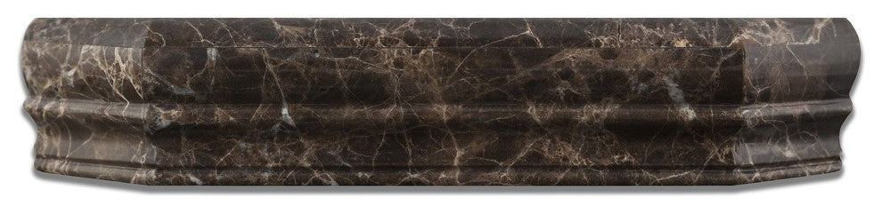 Emperador Dark Marble Hand-Made Custom Shower Corner Shelf - Polished
