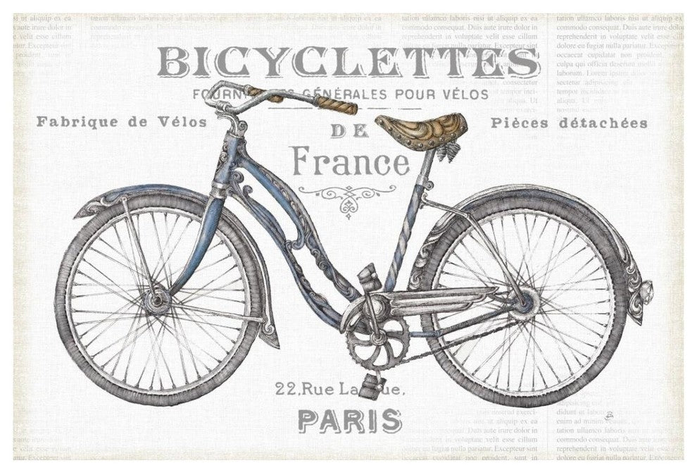 "Bicycles II" Digital Paper Print by Daphne Brissonnet, 38"x26"