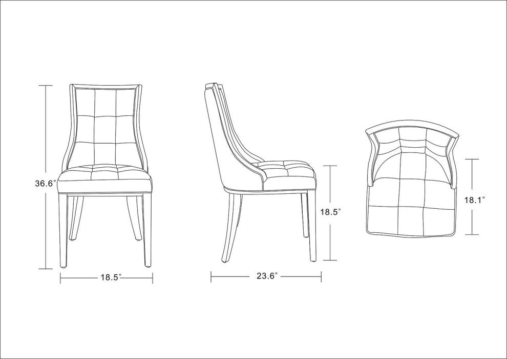 Manhattan Comfort Fifth Avenue Dining Chair, Set of 2
