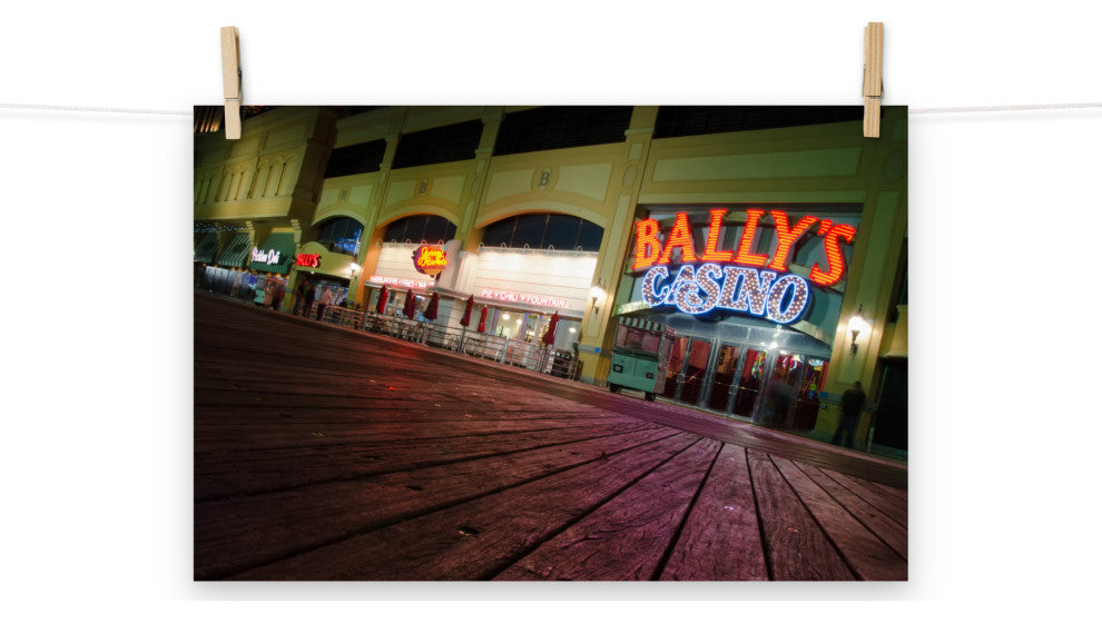 Low on the Boards Night Photography Unframed Wall Art Print, 12" X 18"