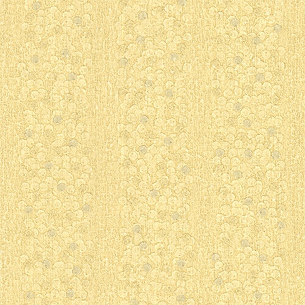 Alpha, Modern Trendy Stone Solid Embossed Wallpaper, Light Yellow, Sample