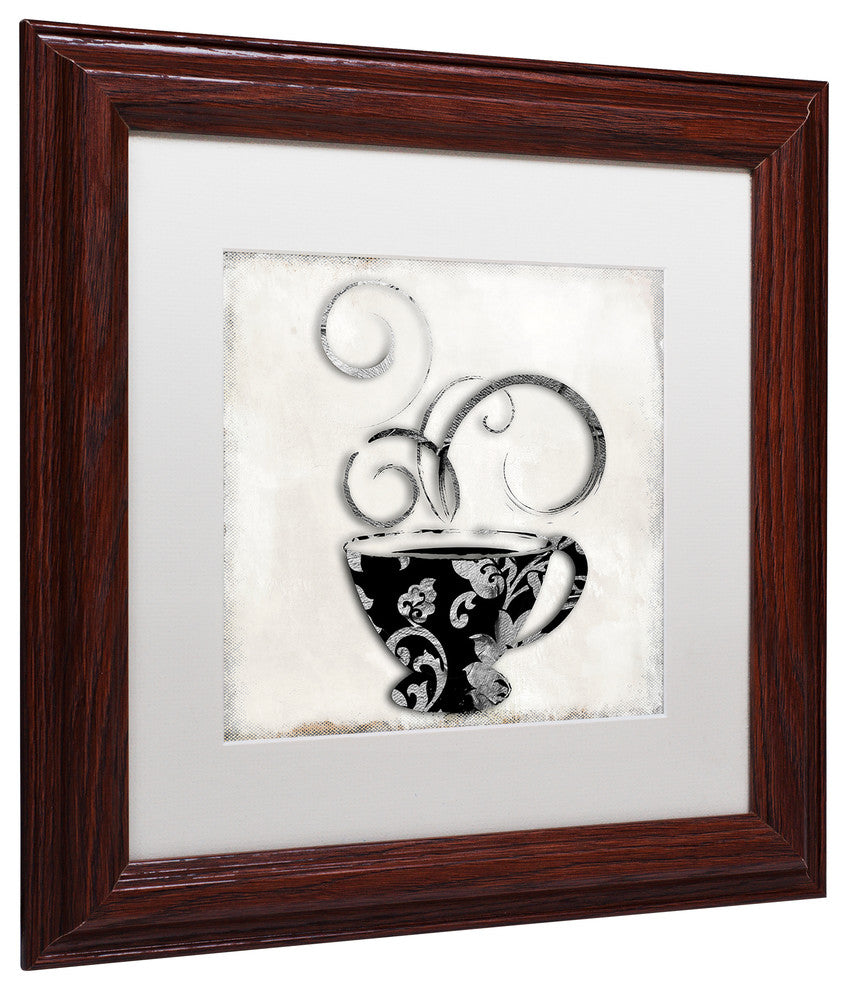 Color Bakery 'Silver Brewed 2' Matted Framed Art, Wood Frame, White Mat, 11x11